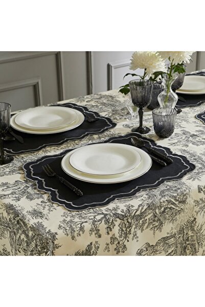 Giqu Home Siyah Pierre Amerikan Servis 2 Adet