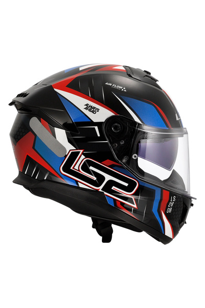LS2 STREAM 2 TINUX SİYAH-KIRMIZI KASK