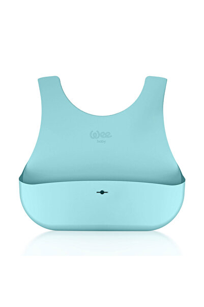 Wee Baby مريلة سيليكون من نانينوم باللون الأزرق (قطعتان)