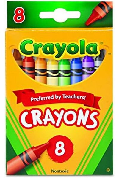Crayola Nontoxic Crayons, 8 Count (Pack of 12)