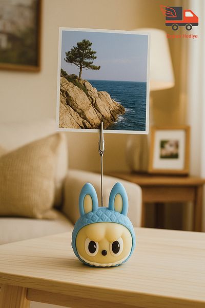 expres hediye Labubu Baby Notepad Photo Holder, Desktop Photo Holder Labubu