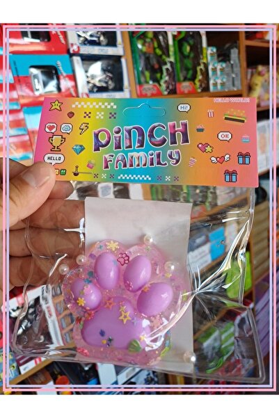 OYUNCAKSAHİLİ Fufu Squishy Kedi Patisi Rengarenk ışıklı Yanar Söner Simli Yen...