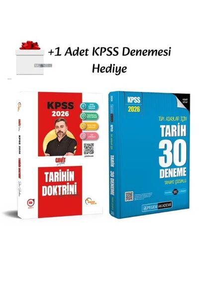 Pegem Akademi Yayıncılık 2026 KPSS Doktrin Tarih Soru Bankası ve Pegem 30 lu ...