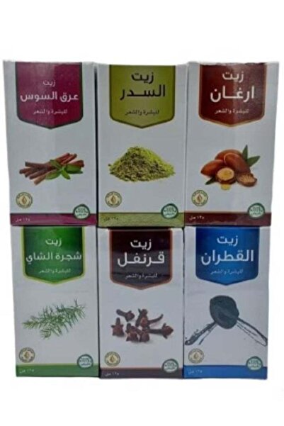BARAKAH مجموعة زيوت للبشرة والشعر 6 × 125 مل