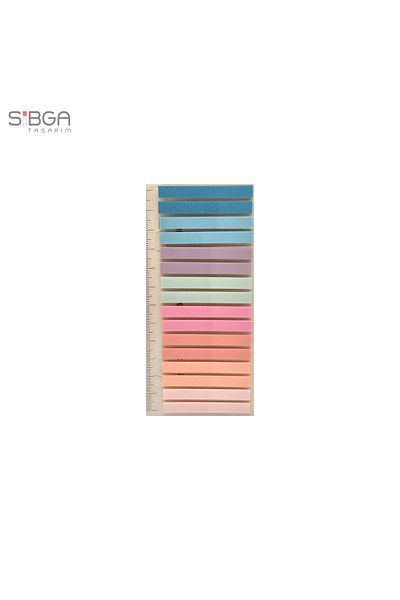 sibga tasarım Thin Strip 320 Sheets Transparent Color Postit Post-It Post It. Bookmark Bookmark Postit Sticker
