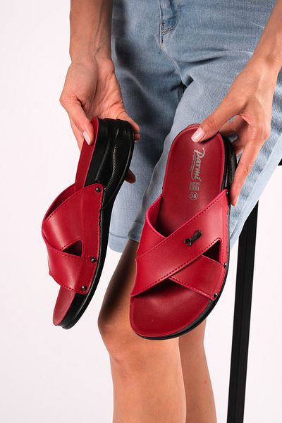 ZSHOES Cross Thick Sole Casual Orthopedic Slippers