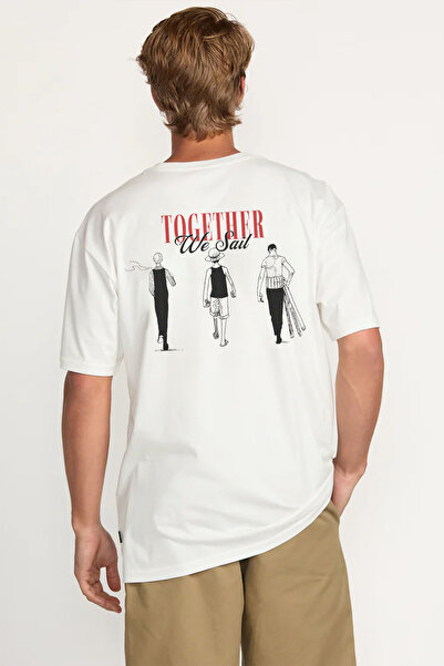 Tee&more. Tricou premium oversize unisex One Piece We Sail Together imprimat ...