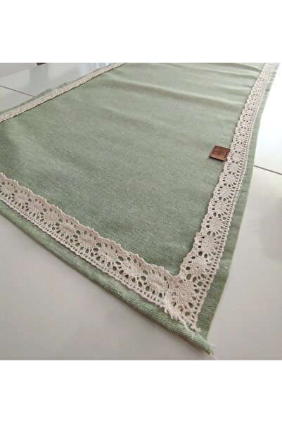 denizli hatırası Natural Organic Authentic Soft 100% Cotton Lace Runner 45x115 cm