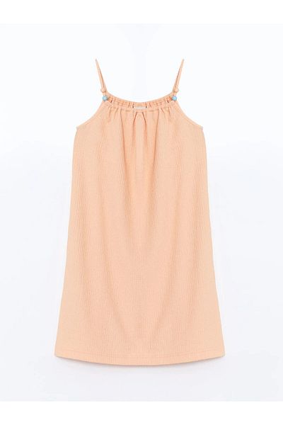 LC Waikiki Basic Beaded Girl's Short Dress