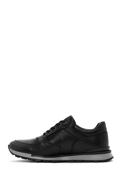 Derimod Men's Black Lace-Up Leather Casual Sneaker 25Wfd674218