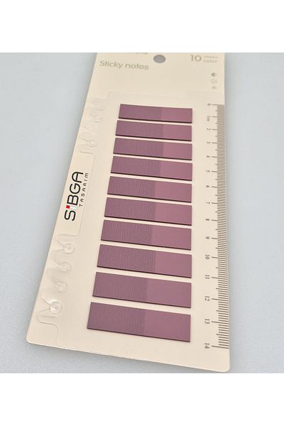 sibga tasarım Transparent Plum Color Postit Post-It Post It. Bookmark Bookmark Postit Sticker Memo Paper 200 Sheets