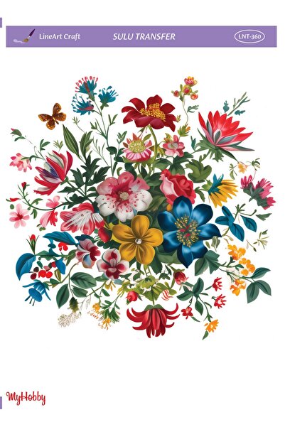 LİNEART Sulu Transfer No:LNT360-25x35cm