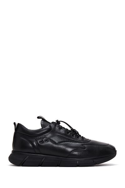 Derimod Men's Black Lace-Up Leather Casual Shoes 25Wfd640318