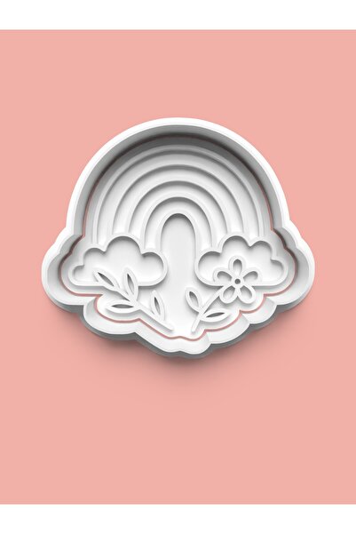 AKTASTORE قالب كوكيز قوس قزح وقوالب عجينة السكر