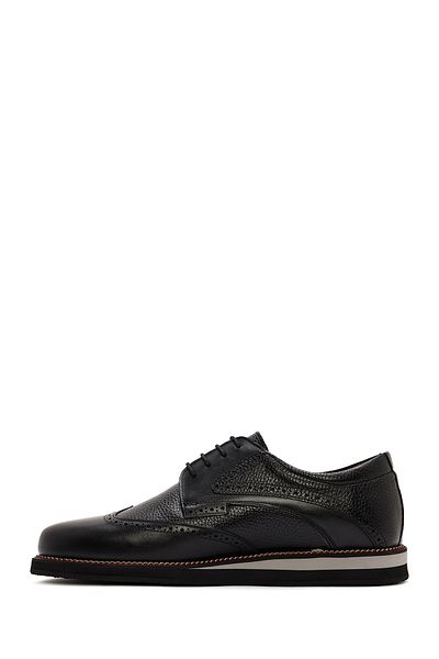 Derimod Men's Black Lace-Up Leather Casual Shoes 25Wfd7045Ft