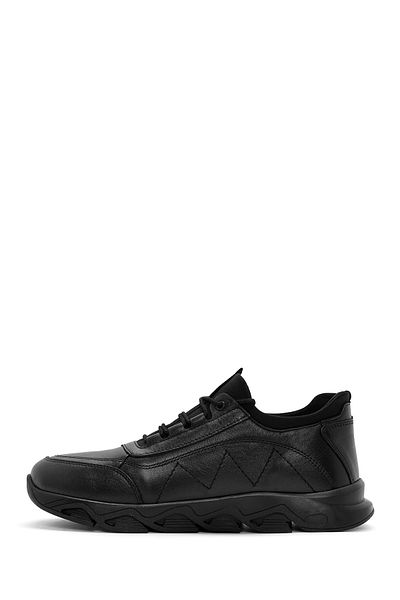Derimod Men's Black Lace-Up Leather Casual Shoes 25Wfd6744Ft
