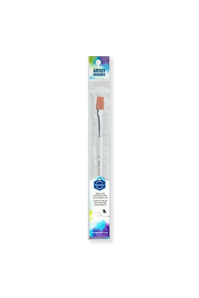 Art Tone Synthetic Flat Tip Brush A6158F No:12