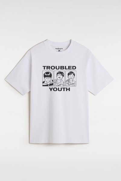 Tee&more. Unisex Oversize Akira Troubled Youth Printed Premium T-Shirt