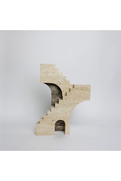 ranwa Natural Travertine Table Ornament - Sky Steps 26cm by Ranwah