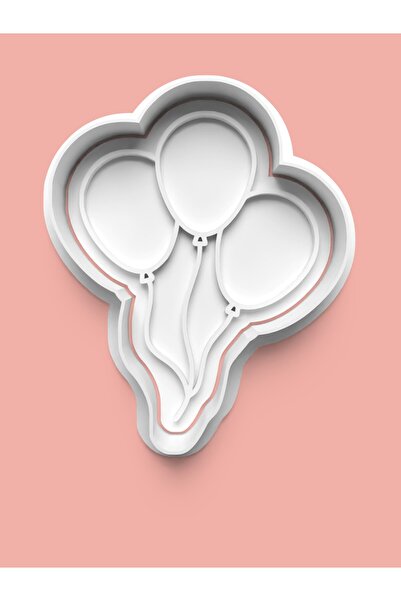 AKTASTORE Uçan Balonlar Kurabiye Kalıbı Ve Şeker Hamuru Kalıbı