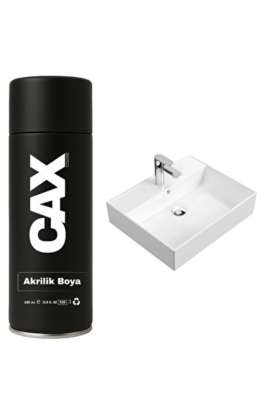 caxcolors SUYA DAYANIKLI PARLAK BEYAZ LAVABO-FAYANS-EVYE SPREY BOYASI 400 ML
