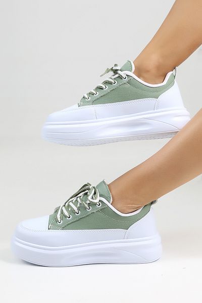 Encool Pantofi casual pentru femei, verde mentă, cu opțiuni de lenjerie și culoare, talpă înaltă sport