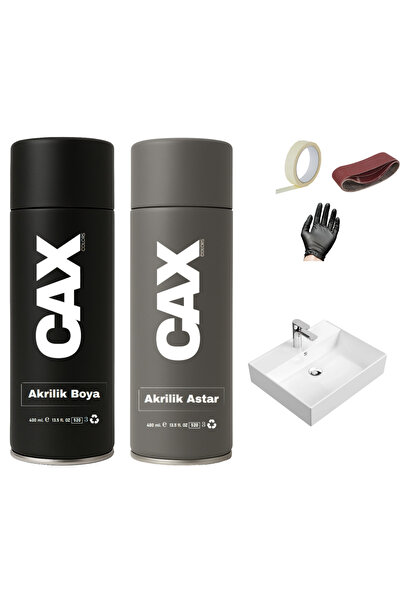 caxcolors SUYA DAYANIKLI PARLAK BEYAZ LAVABO-FAYANS-EVYE SPREY BOYASI 400 ML ...