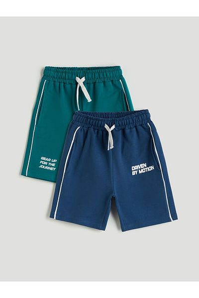 LC Waikiki Lcw Kids Buy Elastic Printed Baby Boy Shorts Pack of 2