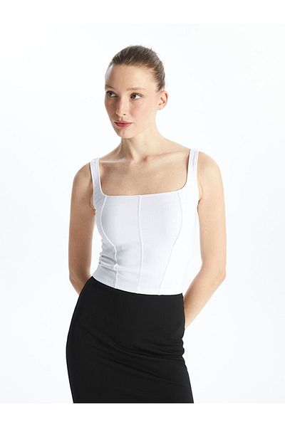 LC Waikiki Lcw Vision U Neck Flat Straps Women's Crop