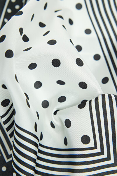 ALTINYILDIZ CLASSICS Чоловіча чорно-біла хустинка