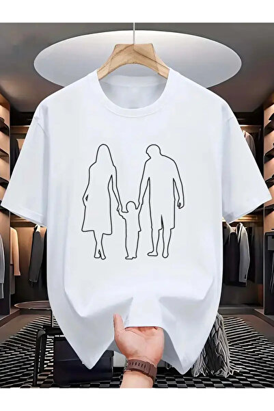 SVART WEAR Aile Grafik Baskılı Aile Takımı Anne Baba Çocuk Tişört Tshirt Aile...