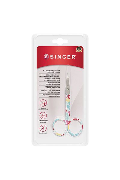 CONAHOME Curved Tip Colored Embroidery Scissors (4")