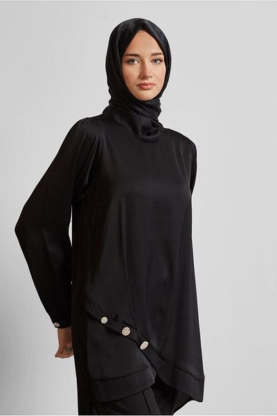 Alvina Asymmetric Cut Tunic 45679