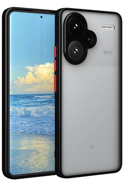 CepteToptan حافظة هاتف Xiaomi Redmi Note 13 Pro Plus من السيليكون مونتريال - أسود - MKİ9157-4442