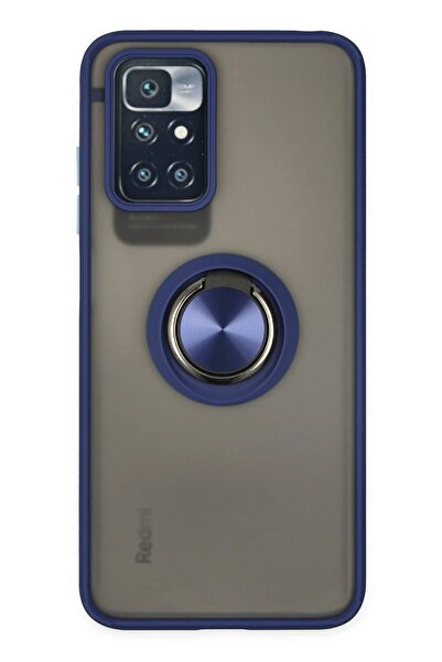 toyigoo Xiaomi Redmi 10 2022 Case Montreal Ringed Silicone Cover - Navy Blue - Tyigo8716-4405