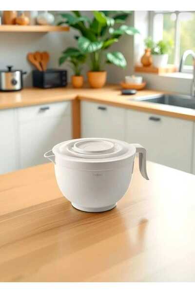 Se Yank Haus 3 Liter Whisk Bowl with Lid, Mixer Bowl - Mixing Bowl