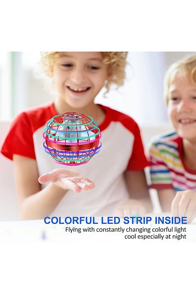 rexa Rechargeable Flying Orb Ball Toy for Kids & Adults - Mini Drone Hand Controlled Spinner