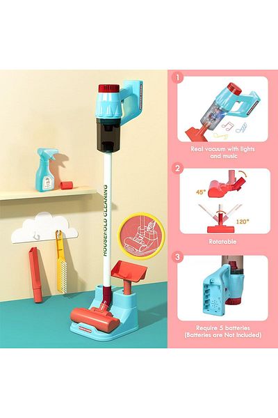 rexa Kids Vacuum Toys Cleaning Toy Set