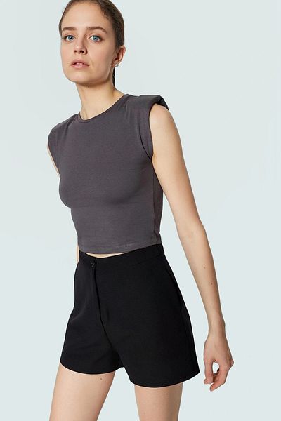 PayBuy Women's Crew Neck Crop Knitted Blouse Casual Summer Design Premium Quality Zarifane