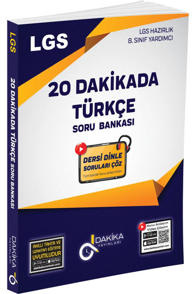 Dakika Yayınları LGS 20 DAKİKADA TÜRKÇE SORU BANKASI