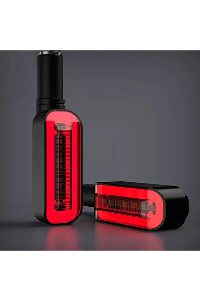 BGRJ Automotive Semnalizatoare dinamice pentru motociclete, contur roșu, ATV,...