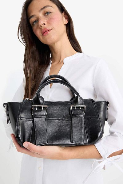 DeFacto Women's Faux Leather Crossbody Bag F1567Axns