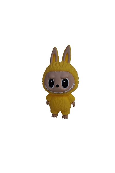 3DONE MODELS Labubu Figurine – Collectible Character, 3D Printed, Yellow, Geek Decor & Unique Gift