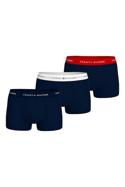 Tommy Hilfiger , Set of boxers with logo waistband - 3 pairs, Red, White, Ultramarine Blue, M