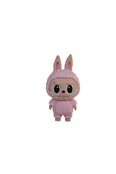 3DONE MODELS Labubu Figurine – Collectible Character, 3D Printed, Pink, Geek Decor & Unique Gift