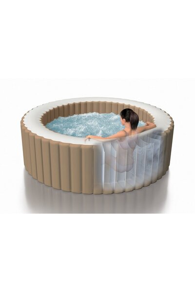 Intex 4 Kişilik Şişme Spa Havuzu | 120 Jetli, Sert Su Arıtmalı, 795 Litre Kapasiteli 28426ex