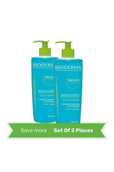 Bioderma Bioderma Sebium Foaming Cleanser for Oily Skin - 500 ml - Pack of 2