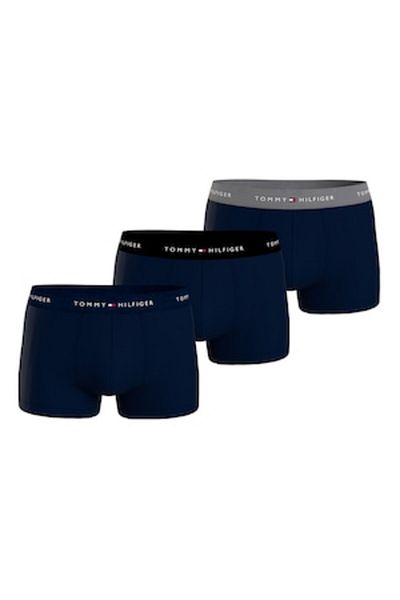 Tommy Hilfiger Logo Waist Boxer Set - 3 Pieces, Grey, Indigo, M