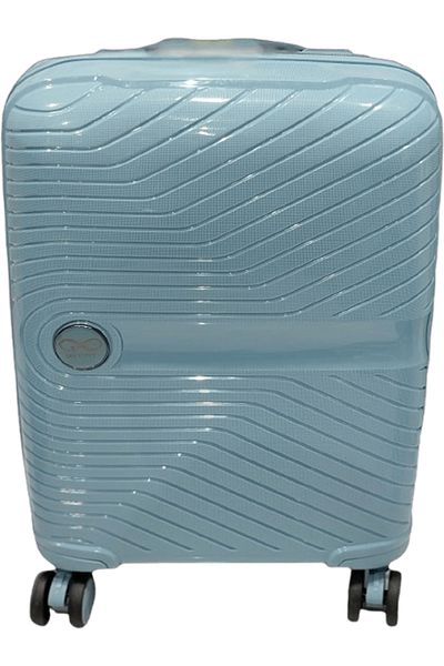 INFINITY Cabin Size PP Luggage with Security Zipper and 360° Spinner Wheels