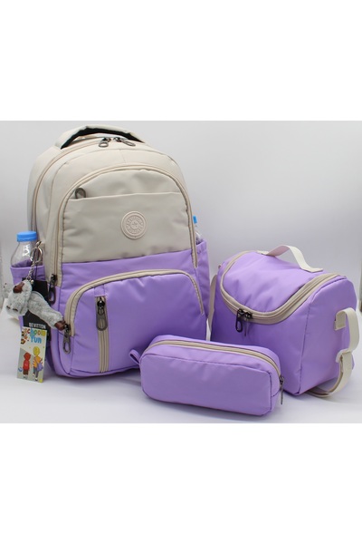 Tiny Kulomi حقيبة ظهر للمدرسة الابتدائية مقاومة للماء من قماش الساتان حقيبة ظ...